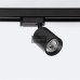 1-fase railspot 10W LED | Zwart | 3000K of 4000K | Dimbaar | Smalle bundel 15°
