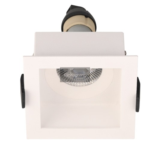 FORD 19 – Vierkante GU10 Inbouwspot (Zwart/Wit)