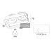 FORD 38 – Rechthoekige LED Inbouwspot 2x8W Dim-to-Warm (Zwart/Wit)