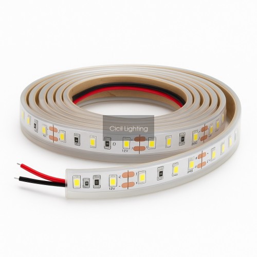 12V LED strip SMD2835 – 60 LEDs/m – 4.8W/m – CRI>80 – IP65 Waterdicht – 5 meter rol