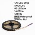 12V LED strip SMD5050 – 60 LEDs/m – 14.4W/m – CRI>80 – IP65 Waterdicht – 5 meter rol – RGB & Wit