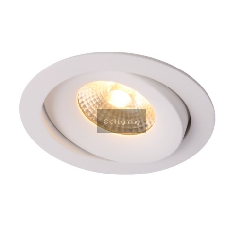 IS012 – Ronde LED Inbouwspot 8W Dim-to-Warm (Zwart/Wit)