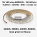 12V LED strip SMD2835 – 120 LEDs/m – 9.6W/m – CRI>80 – IP20 – 5 meter rol
