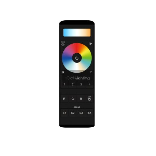 Programmeerrbare 5-kanaals RF RGB+CCT LED controller – draadloze RF sturing