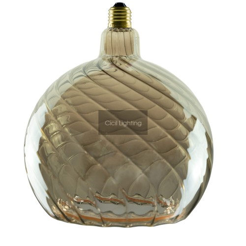Segula SG-55071 – Floating Globe 200 Twisted Smokey Grey