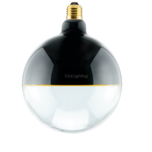 Segula Illusion Line Globe 145 Two-Tones Black Clear E27 5W 1900K – SG-55120