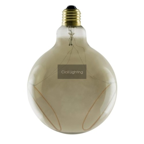 Segula Illusion Line Globe 125 Two Crescent Smokey E27 6W 1900K – SG-55480