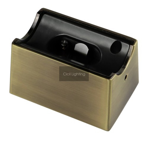 Segula Wandhouder S14d – Metalen Wandcontactdoos Messing (20123)