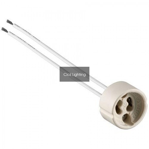 GU10 Fitting met Kabel 15 cm – Keramische Lamphouder 230V