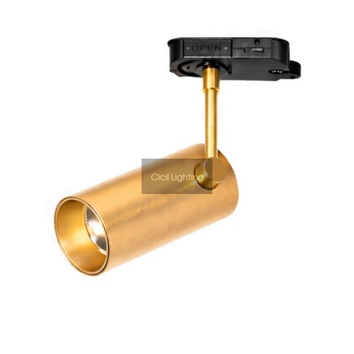 TRAC055 LED Railspot 9W Brushed Brass – CRI90 – 24°/36° – Compact TRAC055 LED Railspot 9W Brushed Brass – CRI90 – 24°/36° – Compact